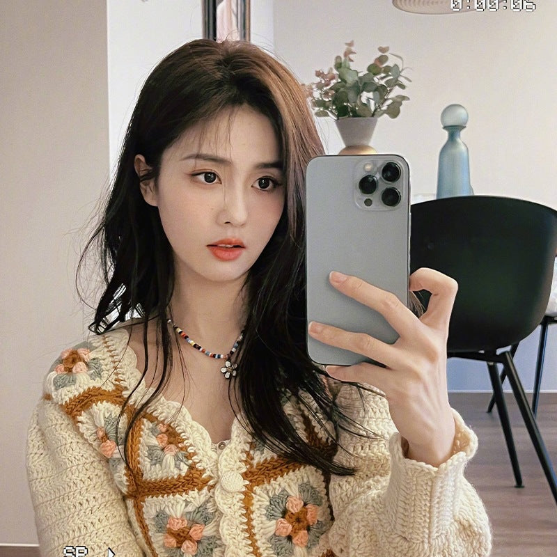 Collares De Flores Con Cuentas De Colores al por mayor